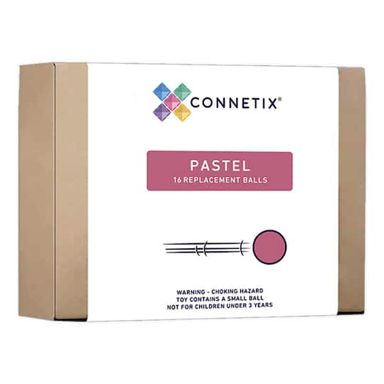 Connetix® Pastel Magnetic Tiles Balls, 16ct.